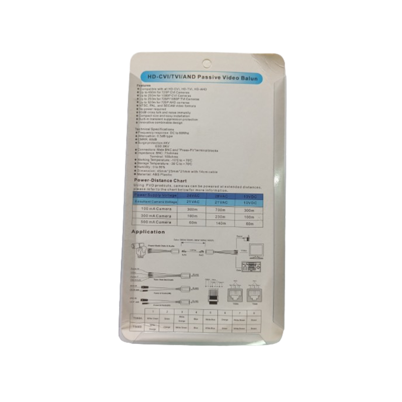Video balun RJ45