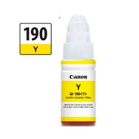 Tinta CANON 190 Original Color Amarilla