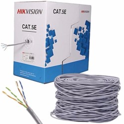 CABLE UTP  CAT 5E  100% COBRE GRIS DS-1LN5E-E/E HIKVISION