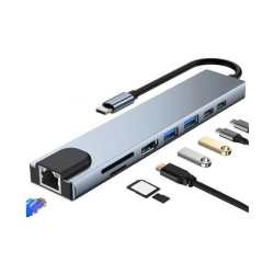CONVERTIDOR MULTIFUNCIONAL 8 EN 1 TIPO C