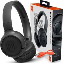 AUDIFONOS JBL TUNE 500 CABLEADOS NEGROS