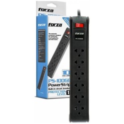 REGLETA FORZA PS-1006B POWER STRIP 110/220V 6 NEMA 10FT CABLE
