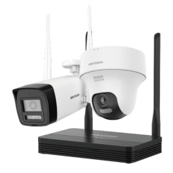KIT NVS  4MPX WIFI HIKVISION  CON 1 CAMARA BALA + 1 CAMARA TORRETA