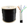 ROLLO DE CABLE UTP EXTERIOR CAT 6 100% COBRE