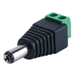 CONECTOR DC BORNERAS MACHO