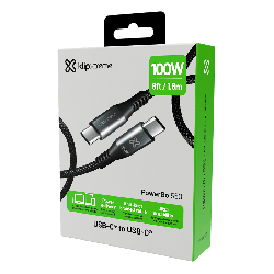 CABLE USB-C a USB-C 24  1.8m 100W  KAC-550-6FT KLIP XTREME