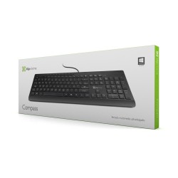 TECLADO CABLEADO ULTRASLIM MULTIMEDIA KKM-252S KLIPXTREME