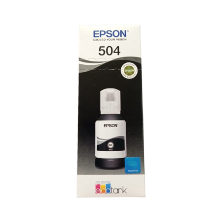 Botella de Tinta EPSON 504 COLOR Negro
